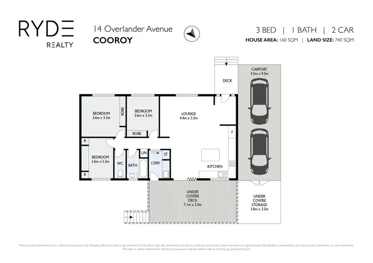 Floorplan of Homely house listing, 14 OVERLANDER AVENUE, Cooroy QLD 4563