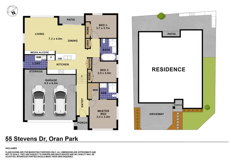 Floorplan of Homely house listing, 55 Stevens Drive, Oran Park NSW 2570