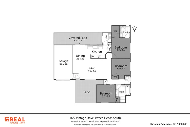Floorplan of Homely house listing, 16/2 Vintage Lakes Drive, Tweed Heads South NSW 2486