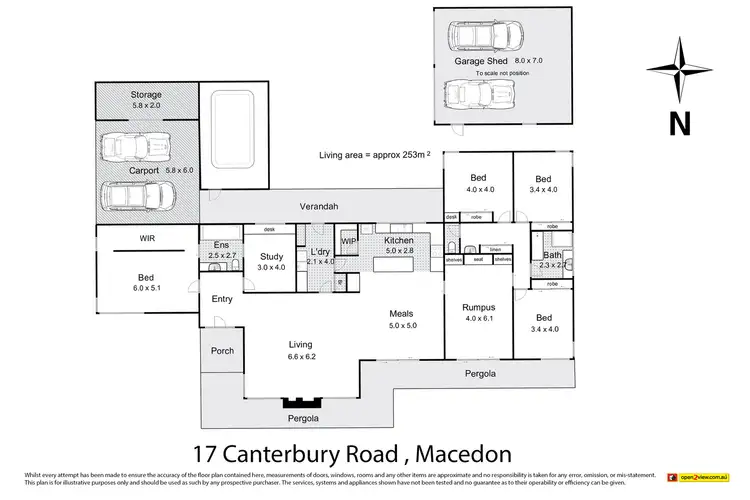 Floorplan of Homely house listing, 17 Canterbury Road, Macedon VIC 3440