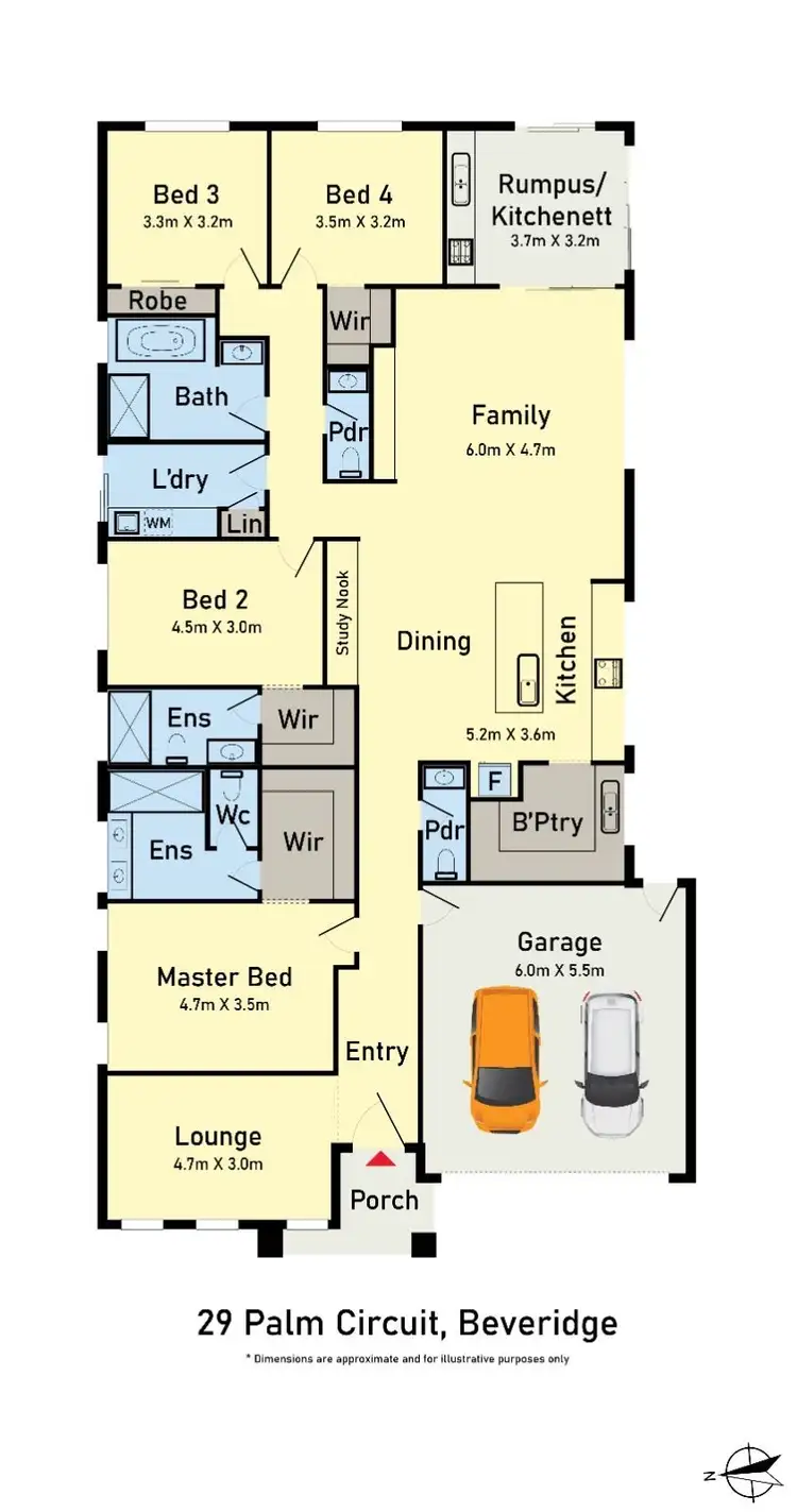 Floorplan of Homely house listing, 29 Palm Circuit, Beveridge VIC 3753