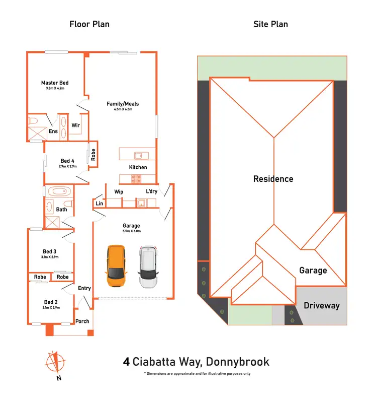 Floorplan of Homely house listing, 4 Ciabatta Way, Donnybrook VIC 3064