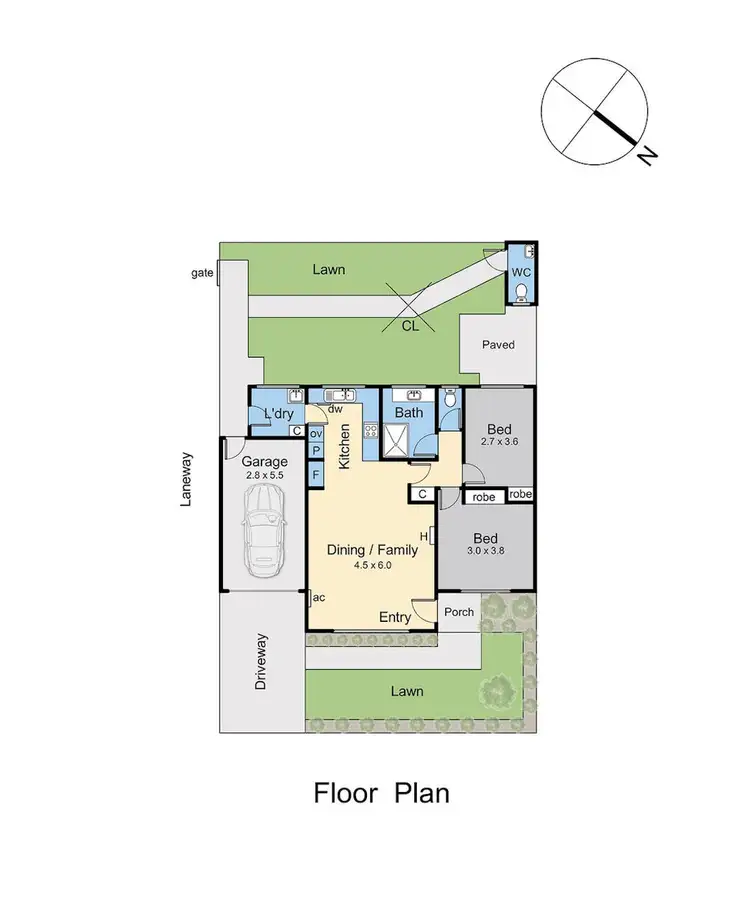 Floorplan of Homely unit listing, 1C Vancouver Street, Mornington VIC 3931