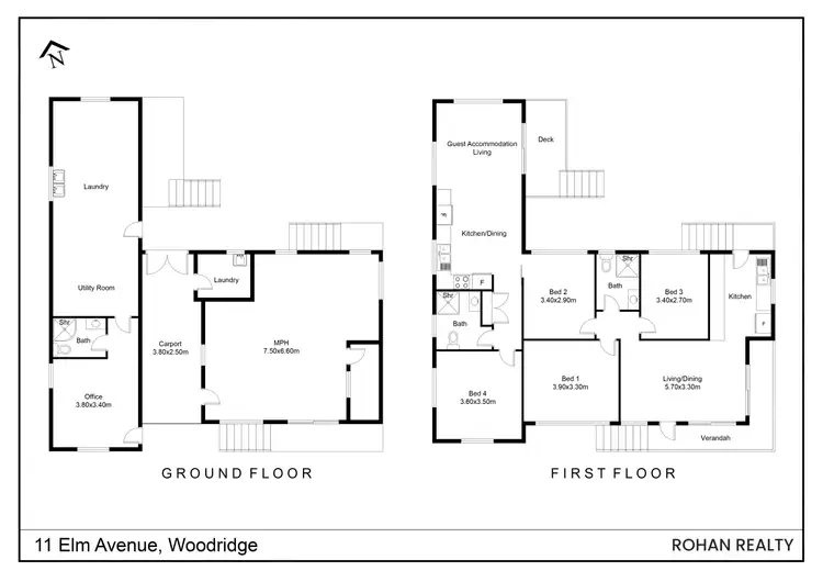 Floorplan of Homely house listing, 11 Elm Avenue, Woodridge QLD 4114