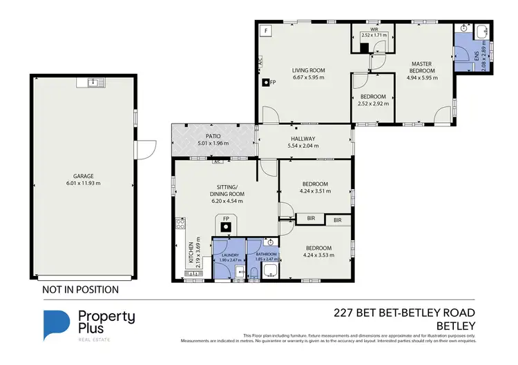 Floorplan of Homely rural property listing, 227 Bet Bet-Betley Road, Betley VIC 3472