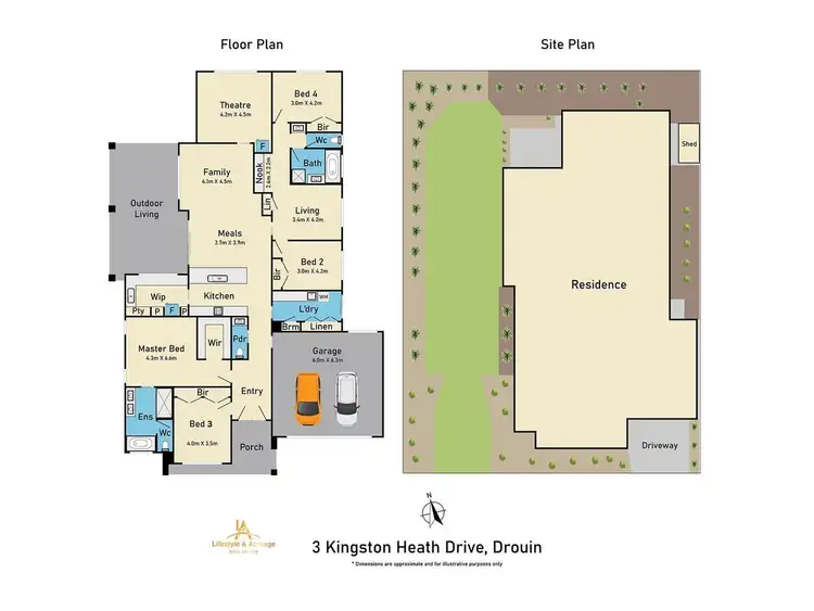 Floorplan of Homely house listing, 3 Kingston Heath Drive, Drouin VIC 3818