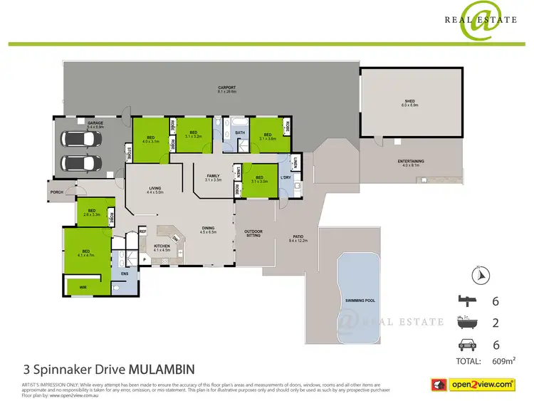 Floorplan of Homely house listing, 3 Spinnaker Drive, Mulambin QLD 4703