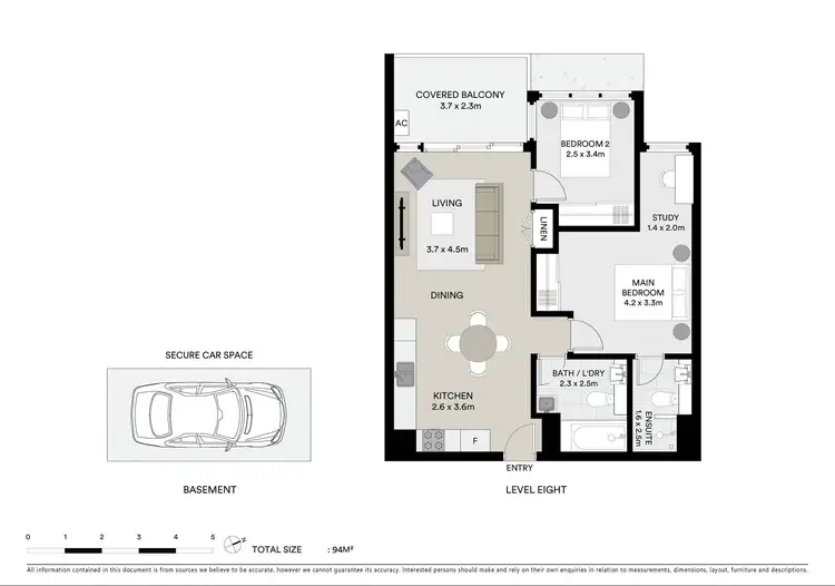 Floorplan of Homely apartment listing, 803/13 Joynton Avenue, Zetland NSW 2017