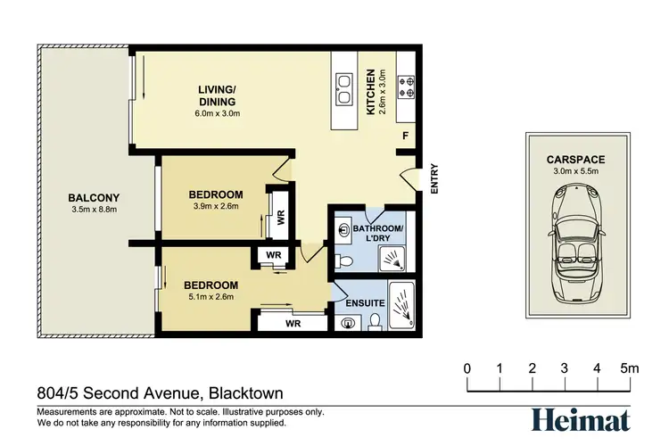 Floorplan of Homely apartment listing, 804/5 Second Avenue, Blacktown NSW 2148