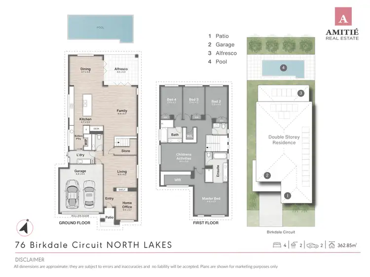 Floorplan of Homely house listing, 76 Birkdale Circuit, North Lakes QLD 4509