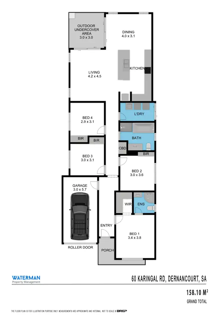 Floorplan of Homely house listing, 60 Karingal Road, Dernancourt SA 5075