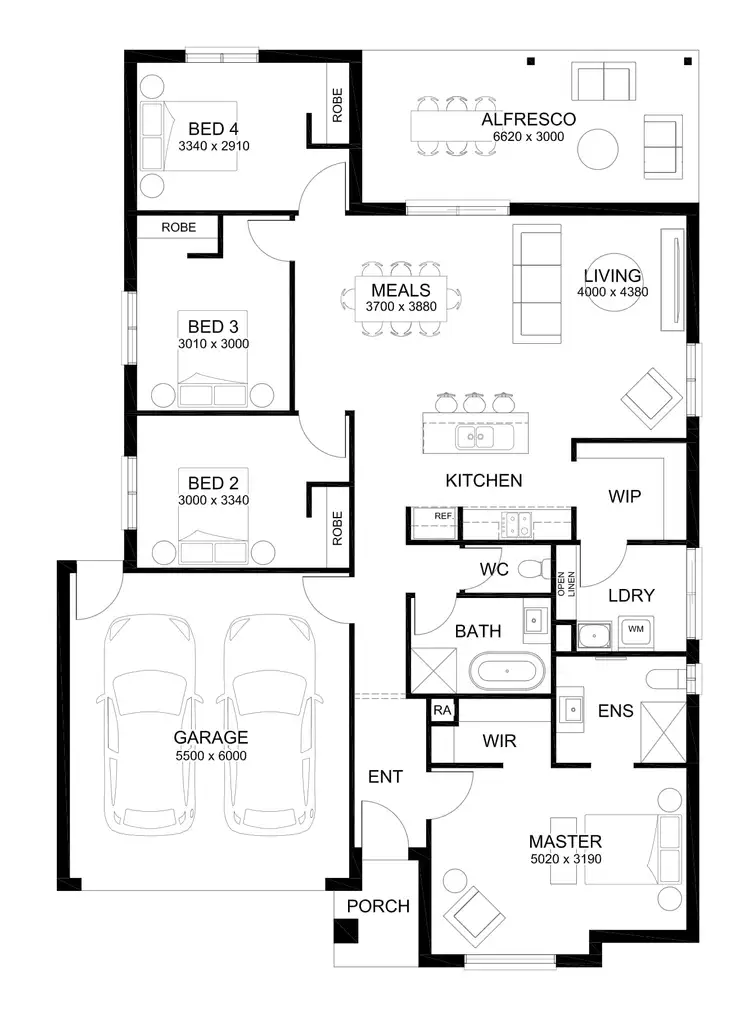 Floorplan of Homely house listing, Lot 213 Kalamata Boulevard, Pakenham VIC 3810