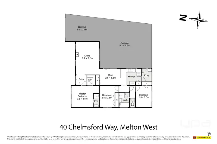 Floorplan of Homely house listing, 40 Chelmsford Way, Melton West VIC 3337