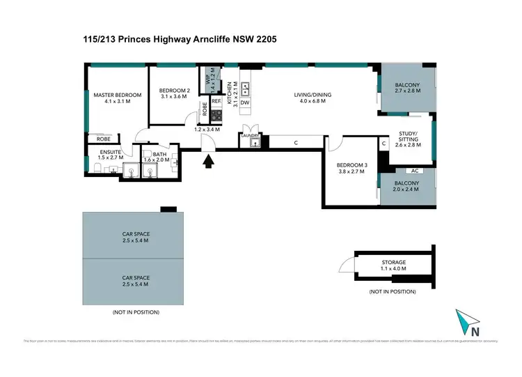 Floorplan of Homely apartment listing, 115/213 Princes Highway, Arncliffe NSW 2205