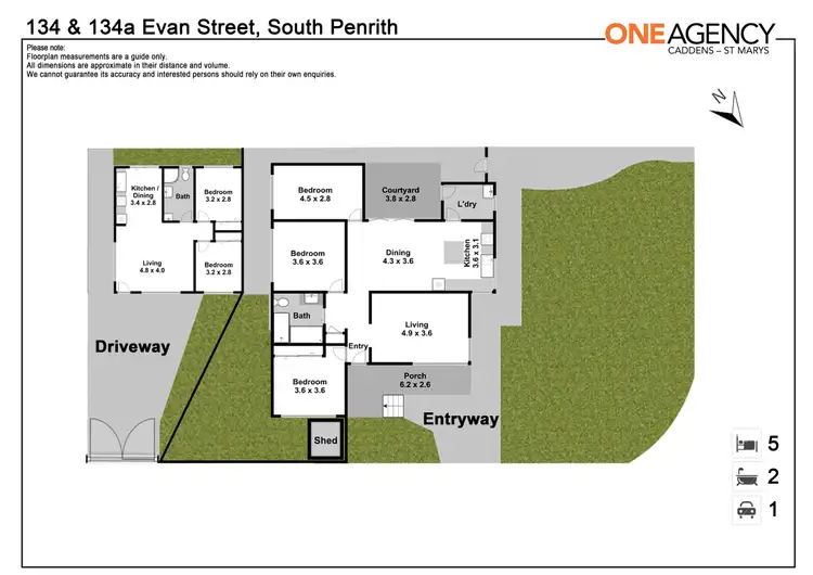 Floorplan of Homely house listing, 134 & 134a Evan Street, South Penrith NSW 2750