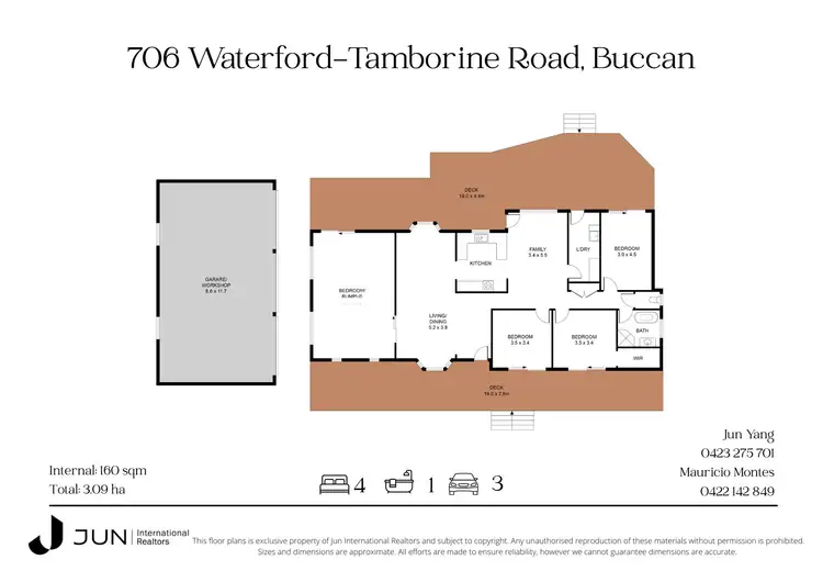 Floorplan of Homely rural property listing, 706 Waterford Tamborine Road, Buccan QLD 4207