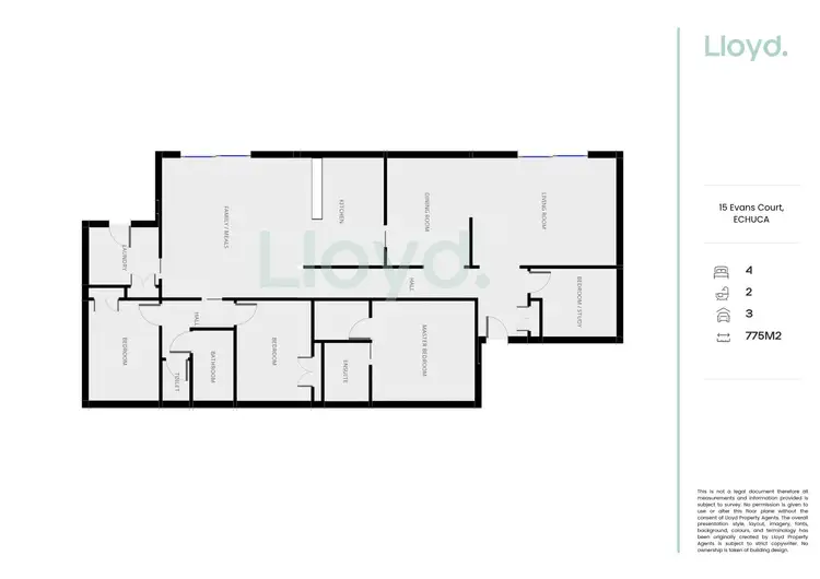 Floorplan of Homely house listing, 15 Evans Court, Echuca VIC 3564