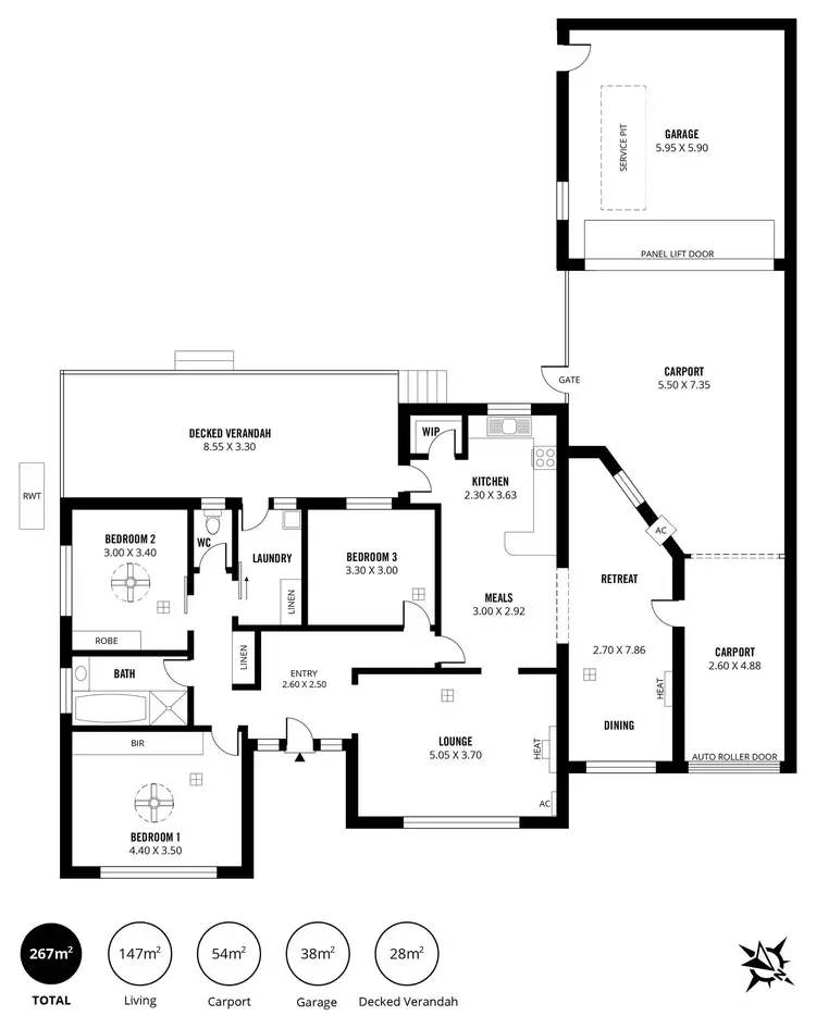 Floorplan of Homely house listing, 16 Alcheringa Drive, Rostrevor SA 5073