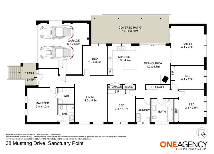 Floorplan of Homely house listing, 38 Mustang Drive, Sanctuary Point NSW 2540