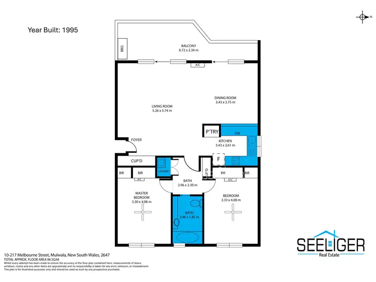 Floorplan of Homely townhouse listing, 10/217 Melbourne Street, Mulwala NSW 2647