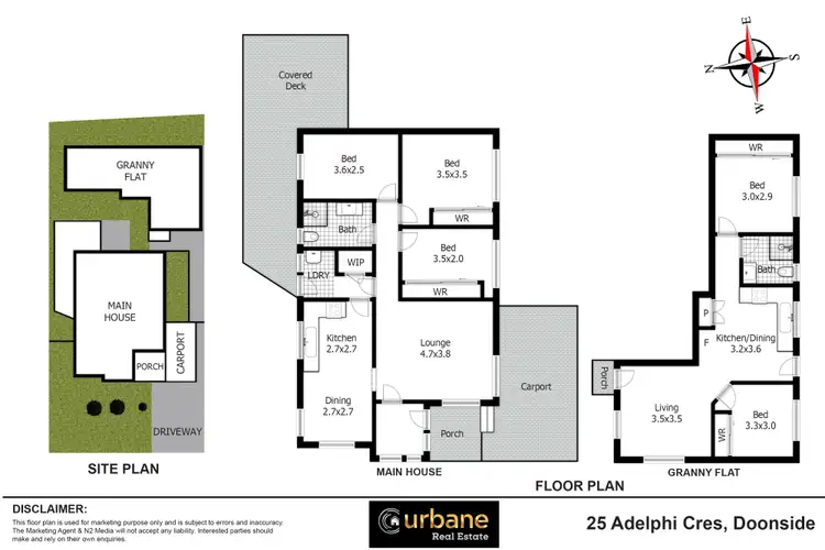 Floorplan of Homely house listing, 25 & 25A Adelphi Crescent, Doonside NSW 2767