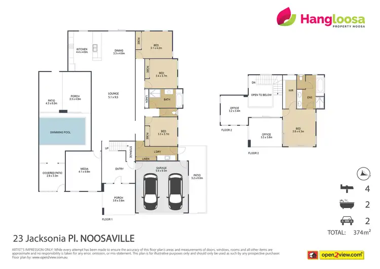 Floorplan of Homely house listing, 13 Jacksonia Place, Noosaville QLD 4566