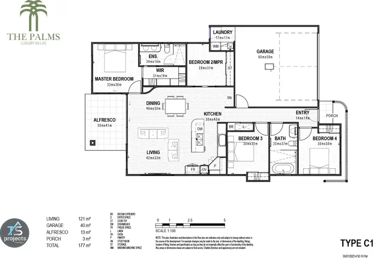 Floorplan of Homely villa listing, 6/1 Connie Way, Thornlands QLD 4164