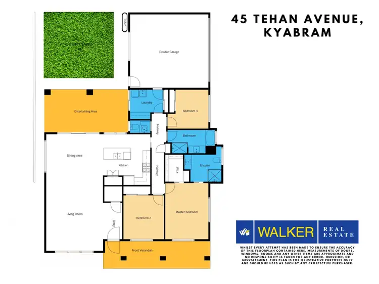 Floorplan of Homely house listing, 45 Tehan Avenue, Kyabram VIC 3620