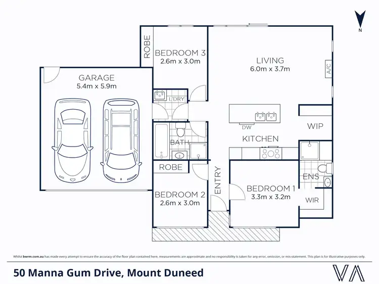 Floorplan of Homely house listing, 50 Manna Gum Drive, Mount Duneed VIC 3217