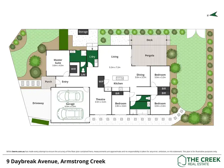 Floorplan of Homely house listing, 9 Daybreak Avenue, Armstrong Creek VIC 3217