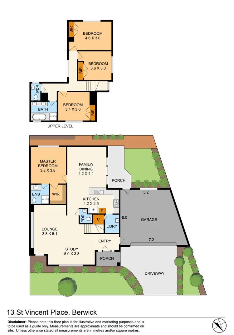 Floorplan of Homely house listing, 13 Saint Vincent Place, Berwick VIC 3806