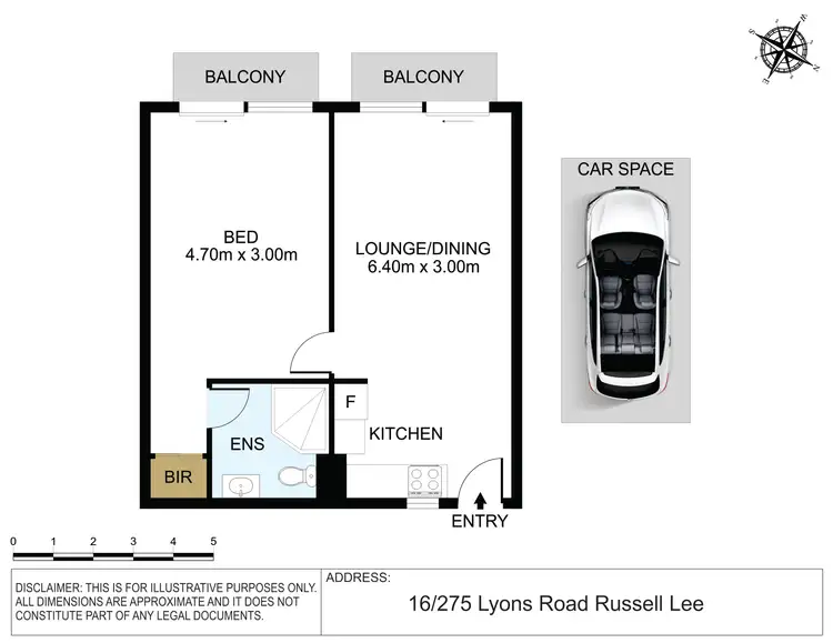 Floorplan of Homely apartment listing, 16/275 Lyons Road, Russell Lea NSW 2046