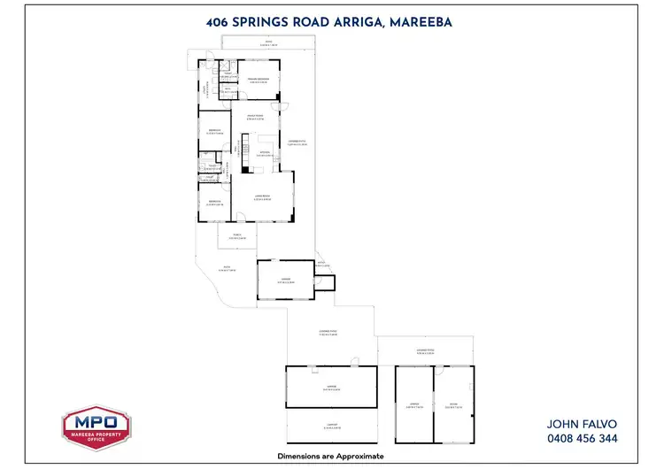 Floorplan of Homely house listing, 406 Springs Road, Paddys Green QLD 4880