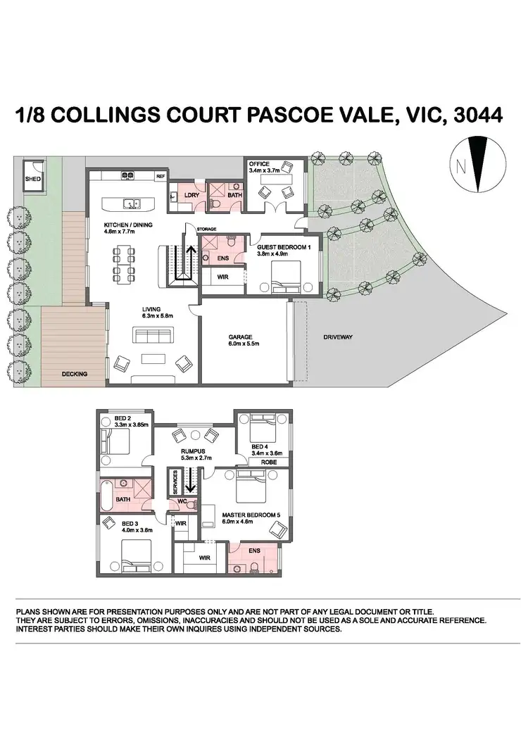 Floorplan of Homely unit listing, 1/8 Collings Court, Pascoe Vale VIC 3044