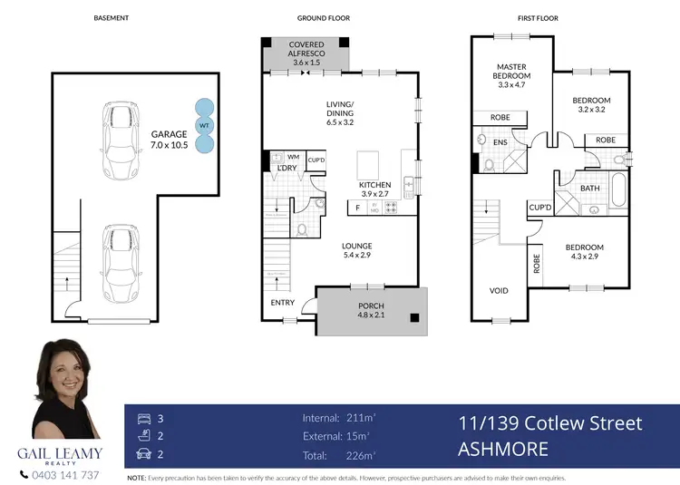 Floorplan of Homely townhouse listing, 11/139 Cotlew Street, Ashmore QLD 4214