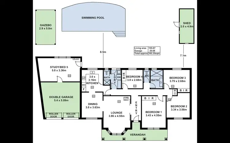 Floorplan of Homely house listing, 6 Greenham Avenue, Magill SA 5072