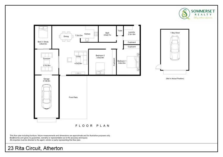 Floorplan of Homely house listing, 23 RITA CIRCUIT, Atherton QLD 4883