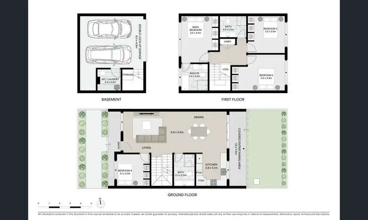 Floorplan of Homely townhouse listing, 5/9 Robinson Street, Monterey NSW 2217