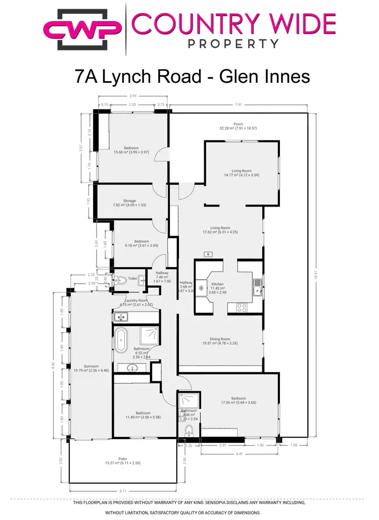 Floorplan of Homely rural property listing, 7a Lynch Road, Glen Innes NSW 2370