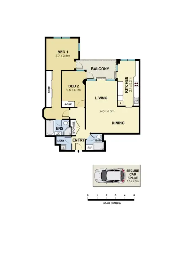Floorplan of Homely apartment listing, 803/81 Grafton Street, Bondi Junction NSW 2022