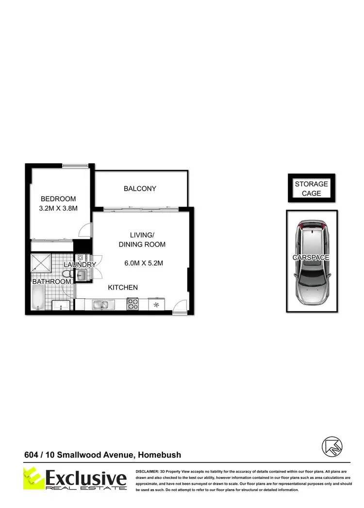 Floorplan of Homely apartment listing, 105/10-14 Smallwood Avenue, Homebush NSW 2140