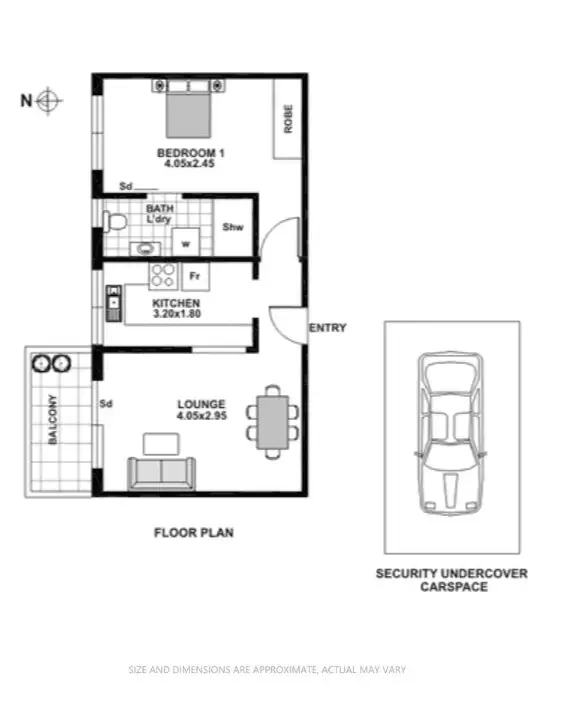 Floorplan of Homely apartment listing, 72/679 Bourke Street, Surry Hills NSW 2010