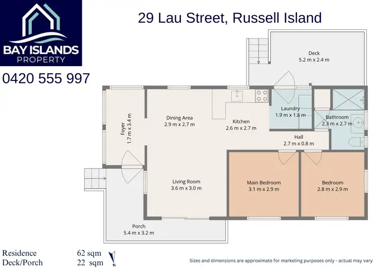 Floorplan of Homely house listing, 29 Lau Street, Russell Island QLD 4184