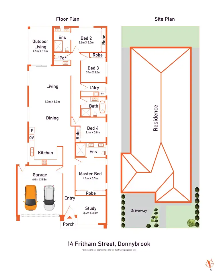 Floorplan of Homely house listing, 14 Fritham Street, Donnybrook VIC 3064