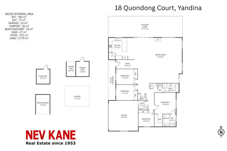 Floorplan of Homely house listing, 18 Quondong Court, Yandina QLD 4561