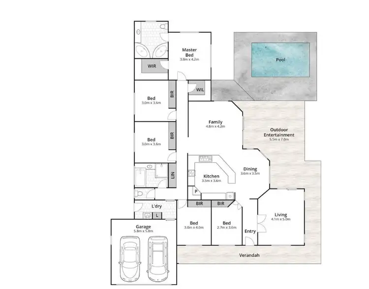 Floorplan of Homely house listing, 21 Central Lakes Drive, Caboolture QLD 4510