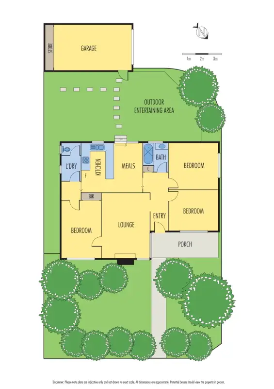Floorplan of Homely townhouse listing, 1/1 Bradshaw Street, Kingsbury VIC 3083