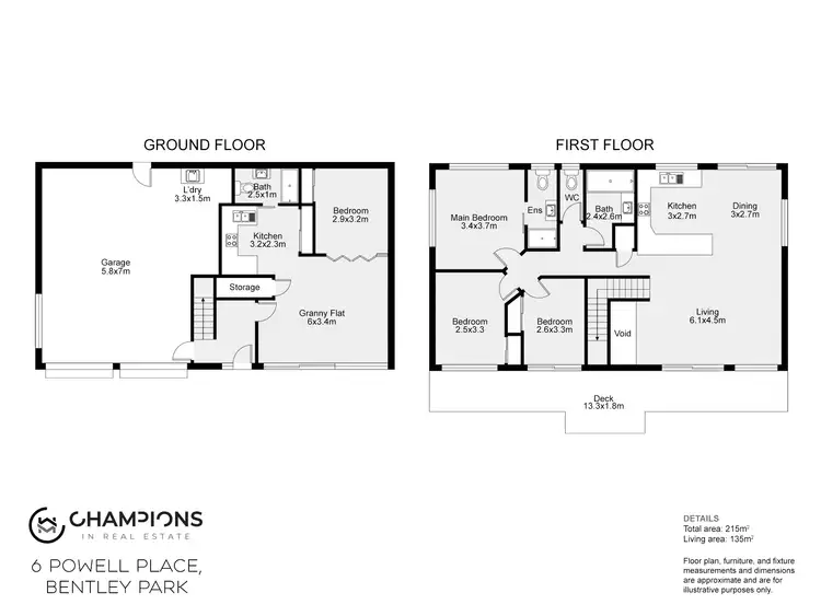 Floorplan of Homely house listing, 6 Powell Place, Bentley Park QLD 4869