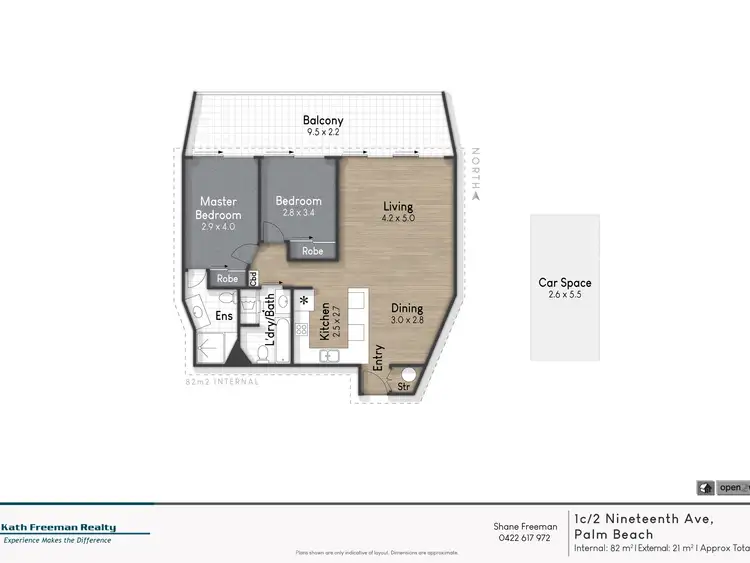 Floorplan of Homely unit listing, 1C/2 Nineteenth Avenue, Palm Beach QLD 4221