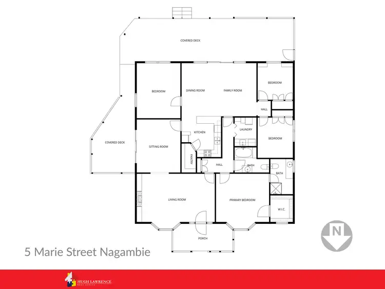 Floorplan of Homely house listing, 5 Marie Street, Nagambie VIC 3608